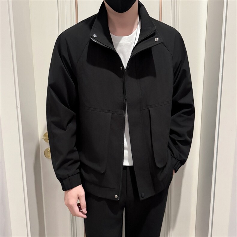 B340JK2558P98138店主风小伙风休闲百搭立领夹克,男装夹克,电商B340
