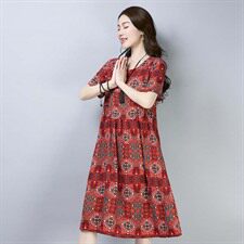 连衣裙2021年夏季修身显瘦花色显瘦潮流气质韩版，女装连衣裙，小林双子