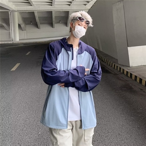 防晒衣男款夏季冰丝真抽绳外套户外防晒服男 W9316图片
