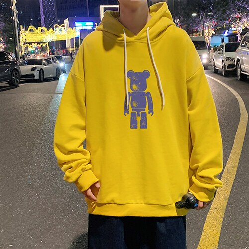WY2242-P35纯棉连帽卫衣男大码运动帽衫宽松薄外套男,男装卫衣,电商A040