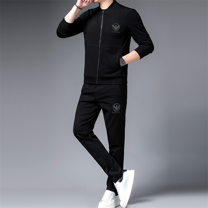 SA9608-3钱塘2020-2中青年男士新款时尚休闲帅气卫衣套装P240,男装休闲套装,钱塘207-2