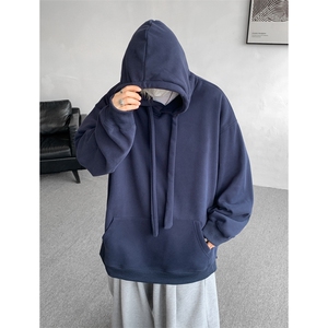 M~8XL特大码连帽卫衣加肥加大美式重磅硬挺外套WY9101/P60加绒70图片