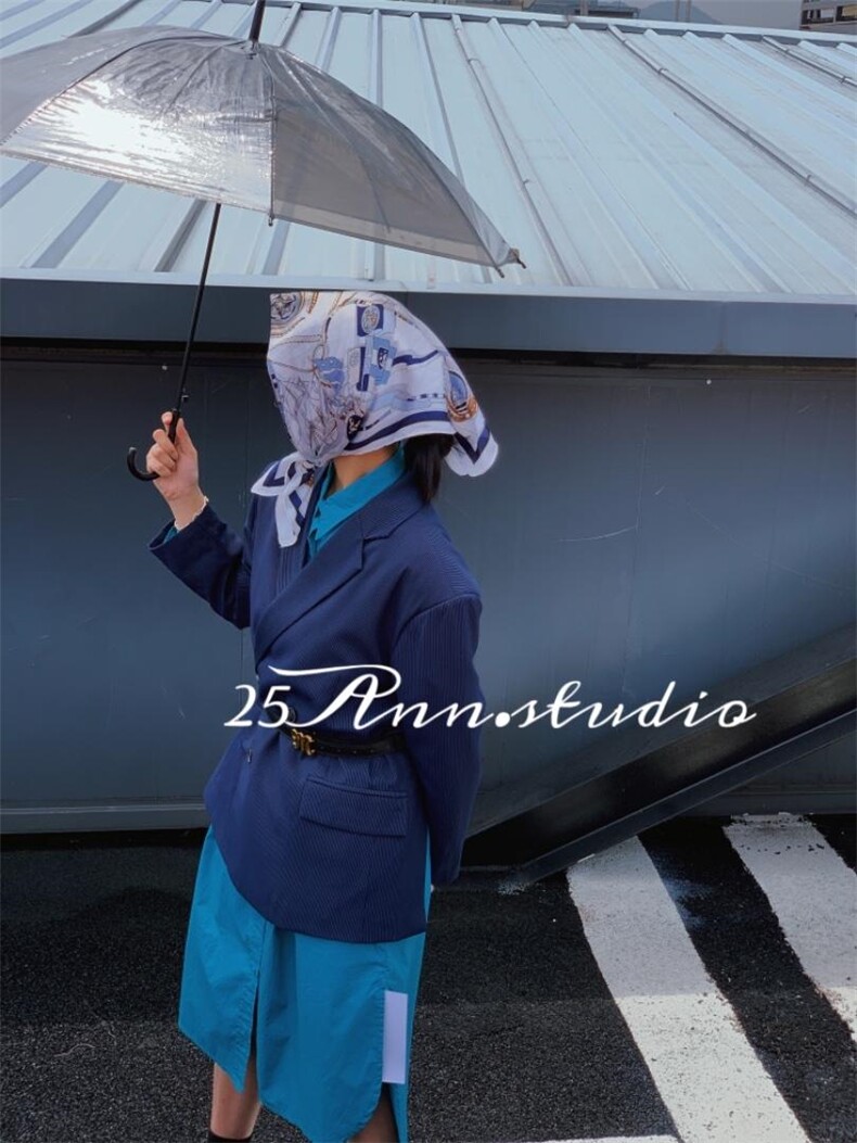 细条廓形西装，女装西装，25Ann·Studio