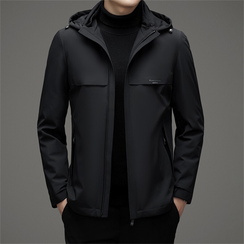 V3132钱塘2020-3商务休闲冬季厚款中年男士85鹅绒羽绒服P198图片