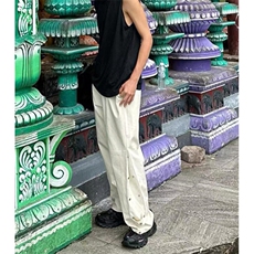 春秋季排扣休闲裤男款美式高街宽松户外机能直筒冲锋裤K1608，男装休闲裤，星座1116A（原606A-3）