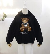 加绒连帽卫衣，女装卫衣/绒衫，IEC