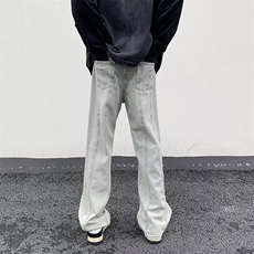春季直脚长裤新款男牛仔裤青春流行水洗宽松直筒裤子N1009P40，男装牛仔裤，星座1116-2