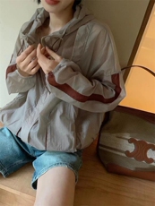 韩系气质连帽防晒衫，其它，L·H·X