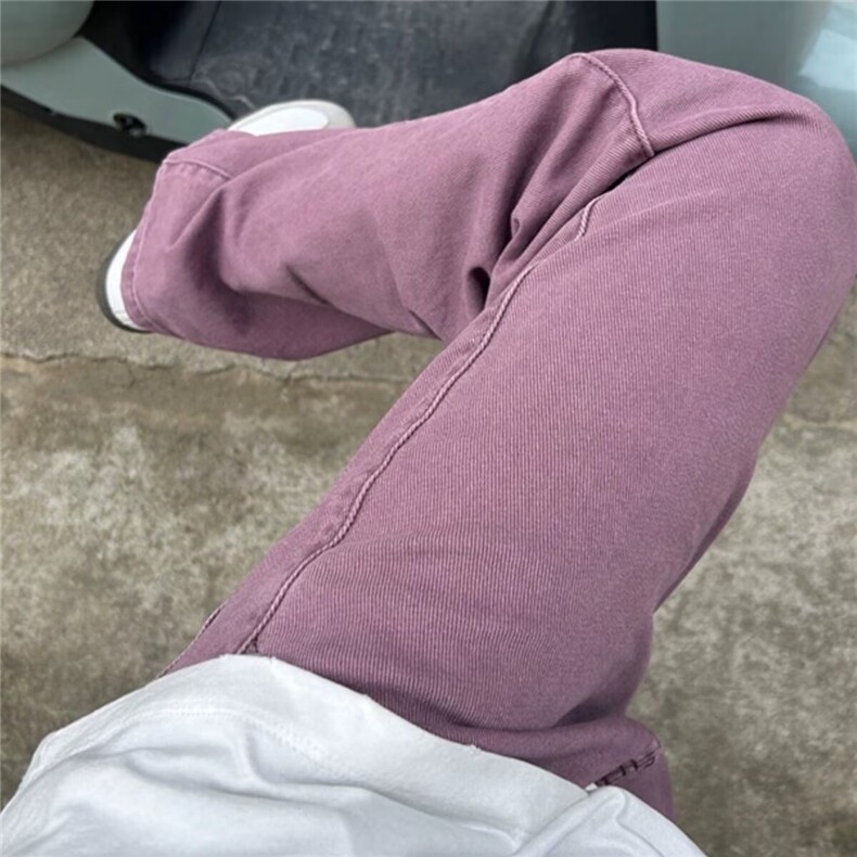 美式高街小众嘻哈直筒裤复古百搭休闲裤牛仔裤N615,男装牛仔裤,星座1116A（原606A-3）