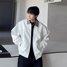 现货棒球服男外套2026新款春秋飞行员立领美式夹克宽松外套，男装夹克，电商C307