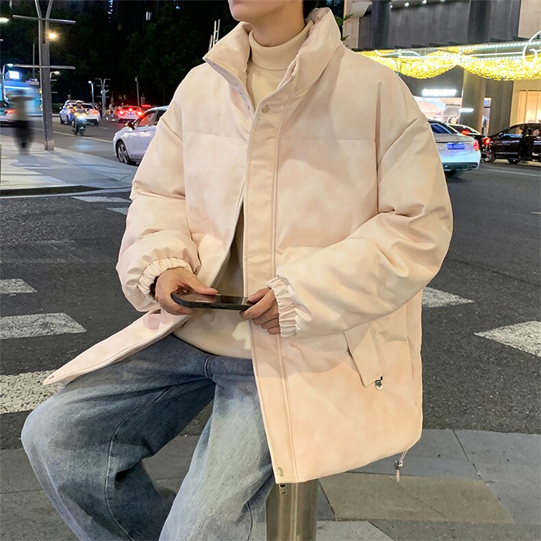 可二开高品质潮牌宽松PU皮衣棉服情侣棉衣A161-MY8170,男装皮衣,电商A161
