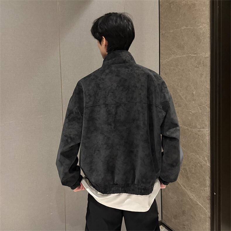 【网图慎用】扎染复古夹克外套男立领夹克痞帅5Q3050-TP60不,男装夹克,电商A102