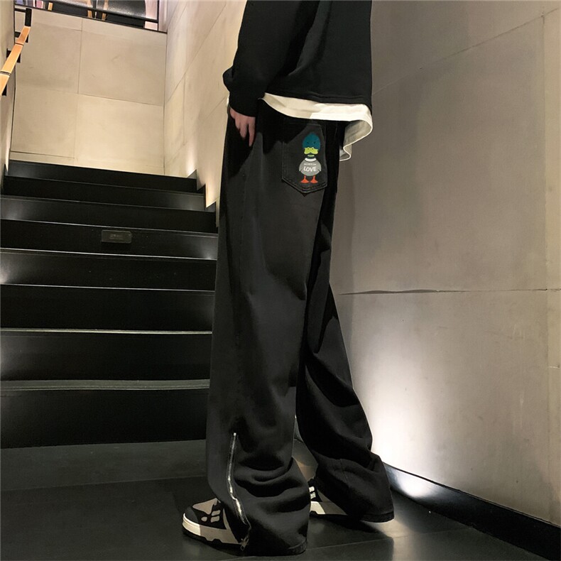 k1011-p55-控78M-5XL黄泥拉链宽松大码牛仔裤cityboy,男装牛仔裤,星座116