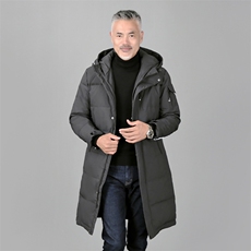22冬季新款中老年冬外套男加厚白鸭绒男羽绒服爸爸装YR9804-P120，男装羽绒服，星座1602B（原101B-1）