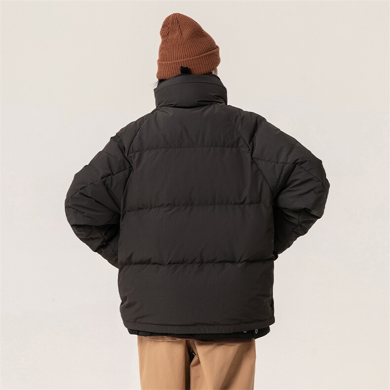 新标白鸭绒简约休闲立领外套纯色加厚羽绒服ESY0221-P205,男装羽绒服,电商B306