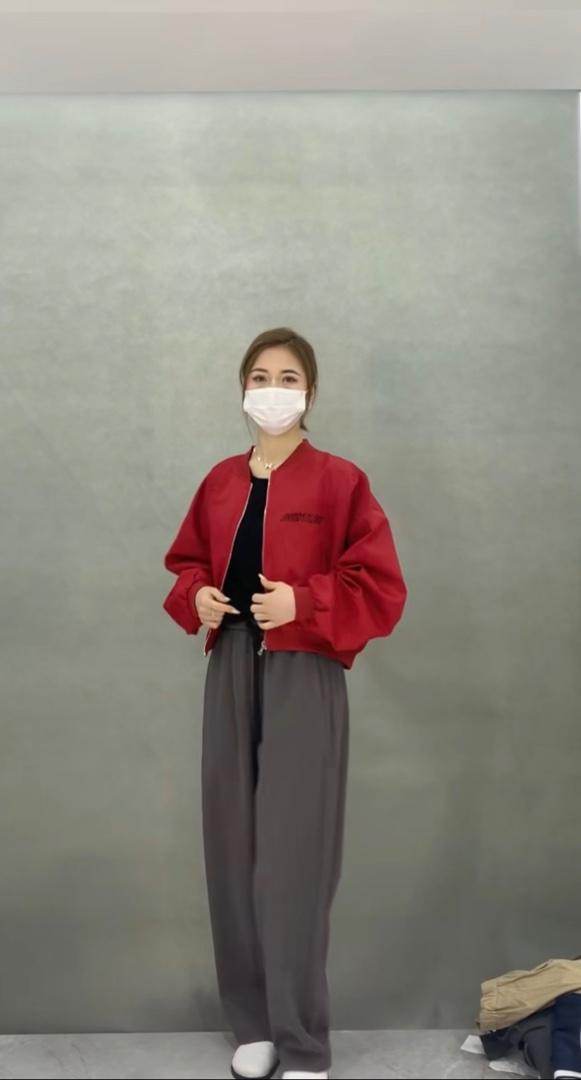 2023春季新款时尚休闲百搭气质宽松显瘦圆领短款外套,女装其它,L·H·X