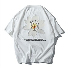 【】A003-HT1187-P25夏装新款花朵印花短袖T恤网格挂拍，男装T恤，电商A003