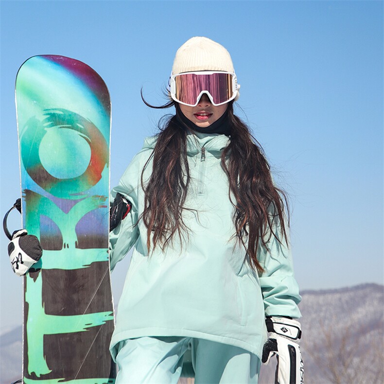 冬保暖单板双板防风防水兔耳朵户外滑雪服男女银狐绒外套M38-P125,男装棉衣,电商A001-1