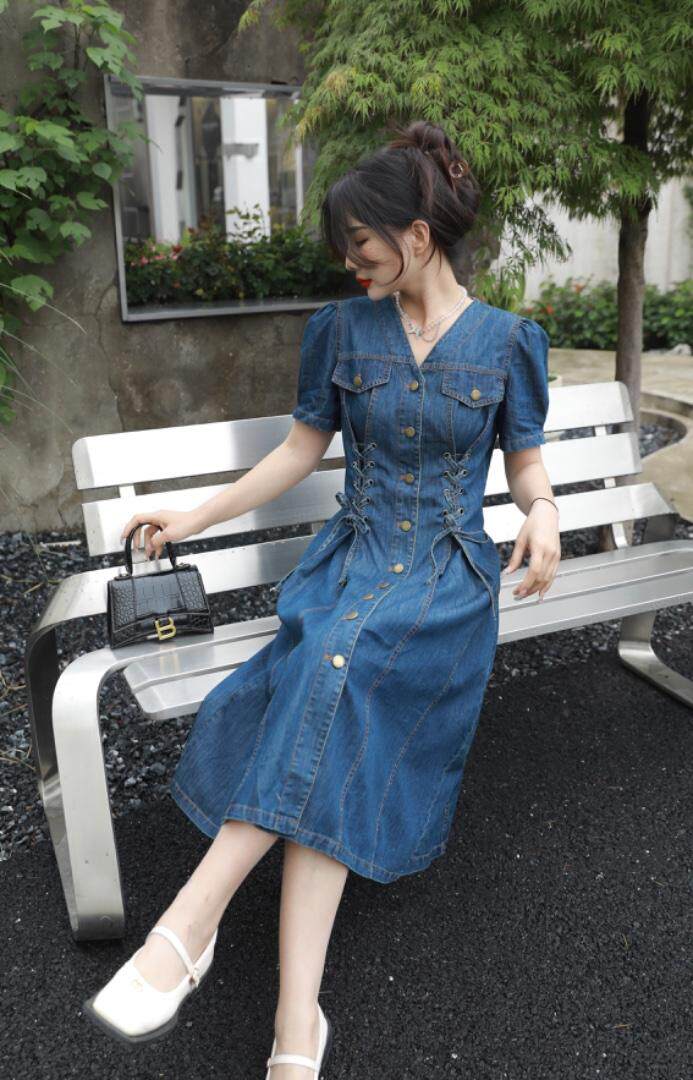 2023超薄料水洗牛仔裙，其它，贻思茗