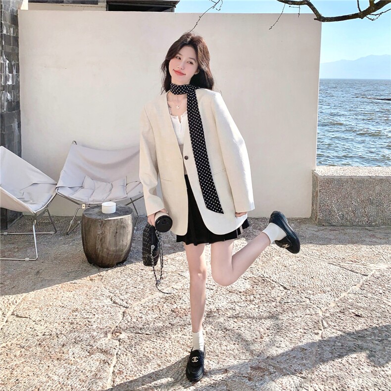 【新款现货】2026设计感飘带西装外套2C031-712-P160-K258,女装西装,2C031