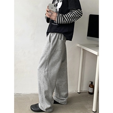 美式高街弯刀休闲裤男春季潮牌宽松运动卫裤垂坠感直筒裤k165p38，男装休闲裤，电商D315A