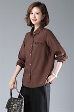 2021秋装长袖衬衫，女装衬衫，小林双子