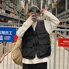 军事机能风户外战术工装马甲摄影背心ins外套男女多口袋MJ51-P30，男装背心/马甲，星座1008-2