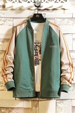 秋季新款休闲棒球服男士街头潮牌拼色印花飞行员夹克外套013，男装夹克，电商B380（原B361）