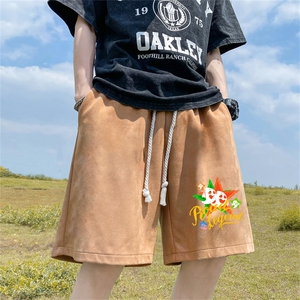 重磅夏季麂皮绒休闲短裤休闲五分裤JDK474-特p25控48图片