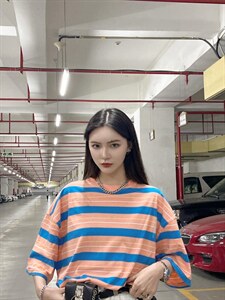 夏季新款条纹半袖图片