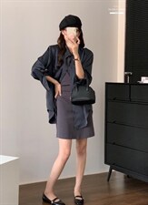 香丽迪网红chic高级感丝滑醋酸外披两件套，其它，香丽迪1