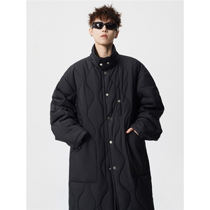 中长款葫芦格多口袋M-5XL大码涤纶小立领棉衣78164P138控218,男装棉衣,星座227-7