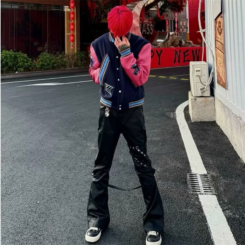【有货】DLS168-特批88秋季款夹克粉袖KK外套学生男女情侣棒球服,男装夹克,星座603-2