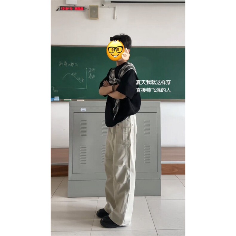 【有货】PX01LL-特P38格子拼接蝴蝶结短袖t恤男女,男装T恤,星座1007（原301D）