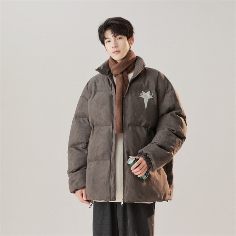 MY921-特P100-控148美拉德冬季美式复古仿麂皮棉服宽松棉衣外套,男装棉衣,电商A058-1（原电商C417）