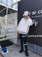 假两件羽绒服，女装羽绒服，QJJ