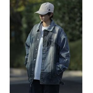 N1213-P50 春季新款牛仔外套男女ins潮牌日系图片