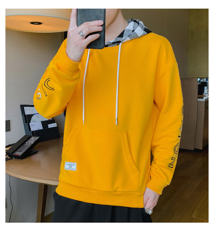 秋季卫衣男连帽潮ins春秋宽松潮流百搭2021新款男士秋装9080-P30,男装卫衣,星座308B-2