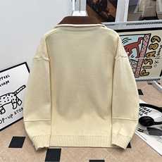翻领拼接重磅简约休闲百搭开衫毛衣外套XZ212-QMY302-P60，男装针织衫/毛衣，星座212