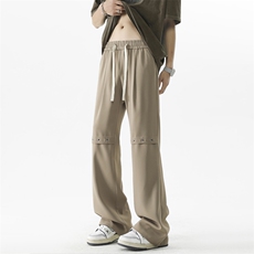 2026新款美式垂感直筒裤宽松高街西裤休闲长裤X1990-特批45，男装西裤，星座718