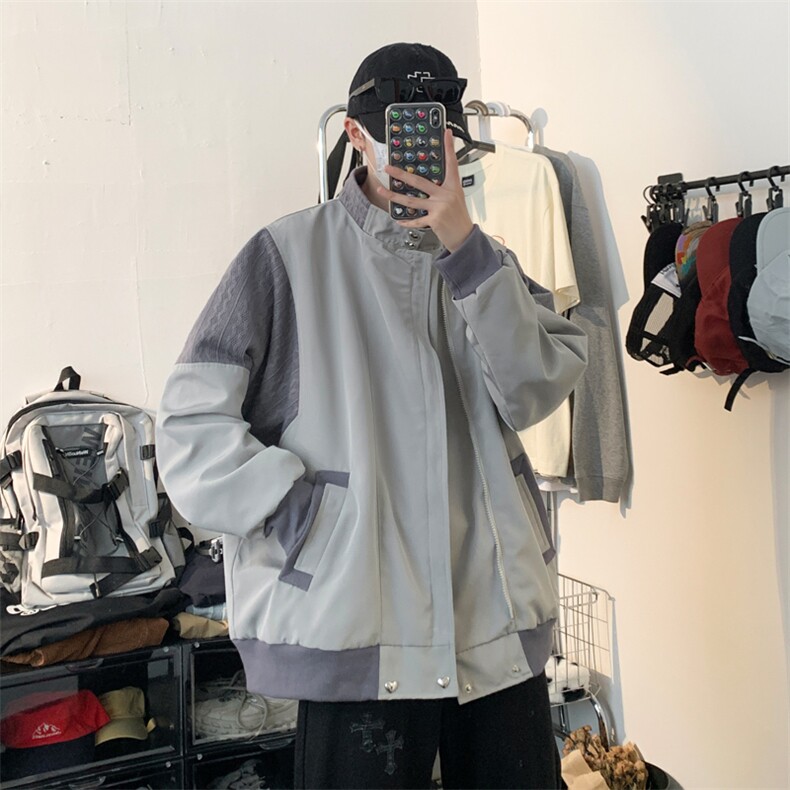 抖音直播！垫肩阿尔法飞行员夹克男XH35-70,男装夹克,电商B367