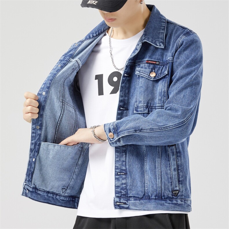 JK160-P60四季有货男士牛仔外套潮流时尚大码宽松青年夹克男上衣,男装工装外套,星座224