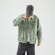 jk687-p95--限价128无影墙牛仔夹克肥仔秋款量足绣花印花大码,男装夹克,星座103A