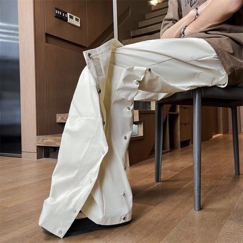 冲锋裤男女防水防风工装裤春夏2026新款排扣裤子宽松休闲运动裤，男装工装外套，星座601-2