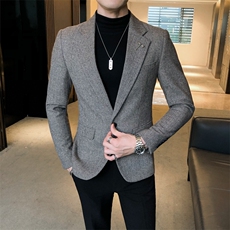 秋冬夹克西装单西修身休闲男士西服A236-XZ-190-P155，男装夹克，电商A236