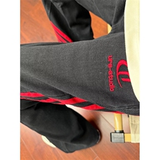 26@斜杠三条纹红黑撞色拼接休闲长裤子直筒牛仔裤K71306-P36网图，男装牛仔裤，电商B245