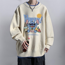 控78假两件毛衣男大码加绒针织衫男毛线衣M80077-P55加绒P70，男装针织衫/毛衣，电商A040
