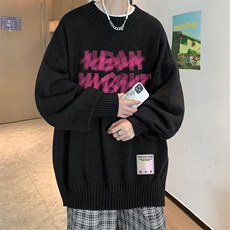半高领毛衣男士大码针织衫男毛线衣男M18321-P45加绒款-P65，男装针织衫/毛衣，电商A040