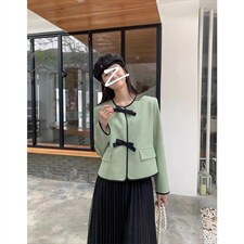 小千鸟格蝴蝶结外套，其它，欧妮卡蒂蔓