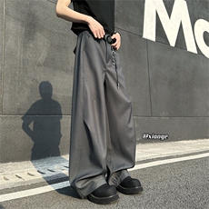 XZ616春季重磅cleanfit复古缉明线打褶休闲西裤TY2027P65控78，男装休闲裤，星座512A（原616）